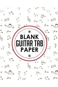 Blank Guitar Tab Paper