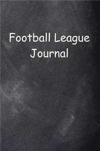 Football League Journal Chalkboard Design