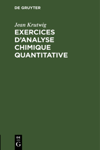 Exercices d'Analyse Chimique Quantitative