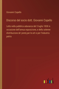 Discorso del socio dott. Giovanni Copello