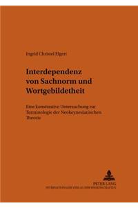 Interdependenz Von Sachnorm Und Wortgebildetheit