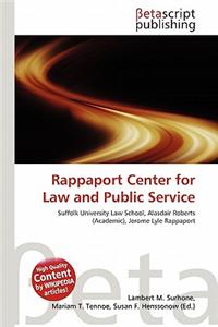 Rappaport Center for Law and Public Service