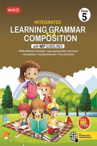 MTG Class-5 Integrated Learning Grammar And Composition Book with NEP Guidelines | Well-defined Concepts, Vocabulary & Comprehension