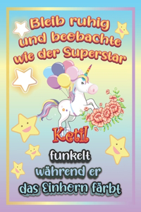 Bleib ruhig und beobachte wie Superstar Ketil funkelt während sie das Einhorn färbt