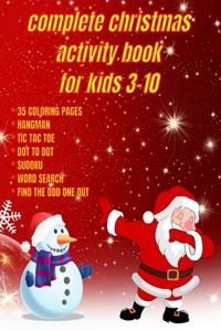 Complete Christmas Activity Book for Kids