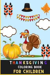 Thanksgiving coloring book for children