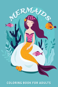 Mermaids coloring book for adults
