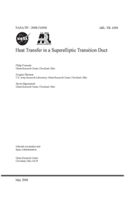 Heat Transfer in a Superelliptic Transition Duct