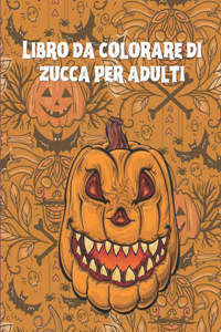 Libro da colorare di zucca per adulti