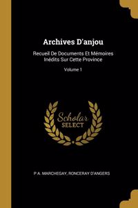 Archives D'anjou