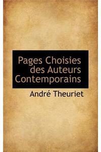 Pages Choisies Des Auteurs Contemporains