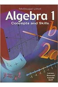 McDougal Littell Concepts & Skills: Standardized Test Practice Workbook Algebra 1