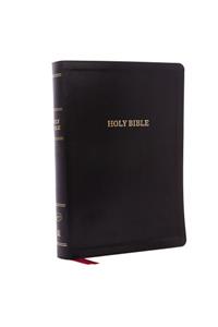 KJV, Deluxe Reference Bible, Super Giant Print, Imitation Leather, Black, Indexed, Red Letter Edition