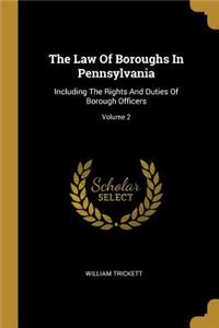Law Of Boroughs In Pennsylvania