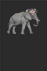 Elephant With Flowers