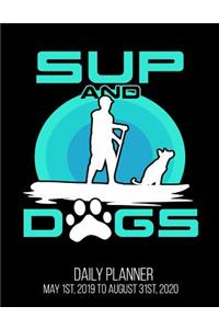 SUP & Dogs Daily Planner May 1st, 2019 to August 31st, 2020