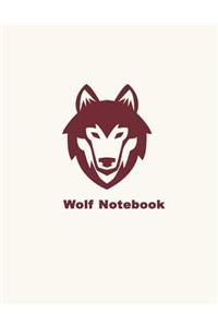 Wolf - Blank Lined Notebook