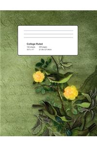 Nature's Beauty Notebook: College Rule 100 Sheets 200 Pages