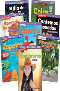 Measurement & Data Grades K-1 Spanish: 8-Book Set