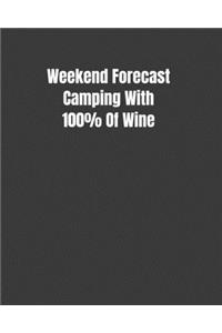 Weekend Forecast Camping With 100% Of Wine