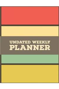 Undated Weekly Planner