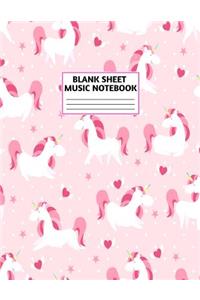 Blank Sheet Music Notebook