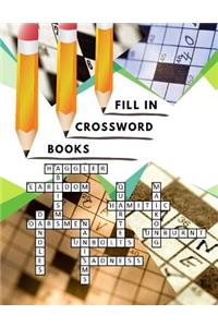Fill in Crossword Books