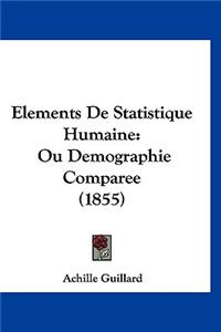 Elements De Statistique Humaine