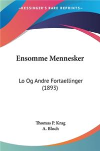 Ensomme Mennesker