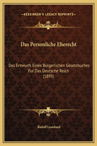 Das Personliche Eherecht