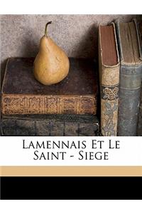 Lamennais et le Saint - Siege
