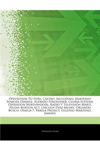 Articles on Opposition to Fidel Castro, Including: Anastasio Somoza Debayle, Alfredo Stroessner, Gloria Estefan, Operation Northwoods, Radio y Televis