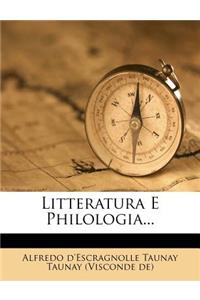 Litteratura E Philologia...