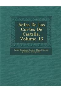 Actas De Las Cortes De Castilla, Volume 13
