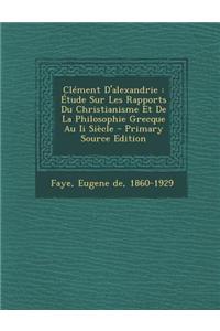Clement D'Alexandrie