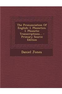 The Pronunciation of English