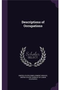 Descriptions of Occupations