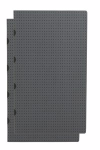 Grey on Black / Grey on Black Paper-Oh Cahier Circulo A4 Unlined