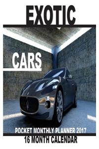 Exotic Cars Pocket Monthly Planner 2017