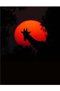 Giraffe in an Africa Sunset Journal