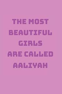 Aaliyah Girl Woman Notebook