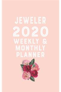 jeweler 2020 Monthly Weekly Planner jeweler Occupation Planner A beautiful