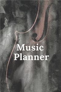 Music Planner: Organizer, Calendar, Schedule, New Year Agenda, Notebook, (110 Pages, Lined, 6 x 9)