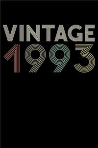 Vintage 1993 Notebook 27th Birthday Gift