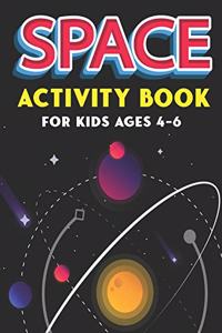 Space Activity Book for Kids Ages 4-6