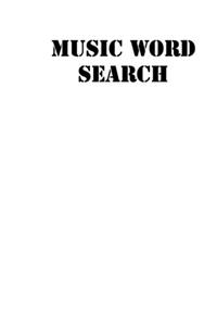 music word search