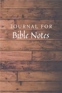 Journal For Bible Notes