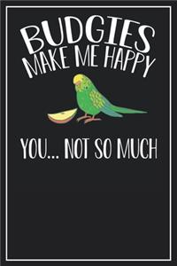 Budgies make me happy You... not so much
