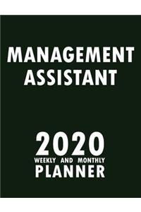 Management Assistant 2020 Weekly and Monthly Planner