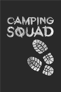 Camping squad: 6x9 Camping - blank with numbers paper - notebook - notes